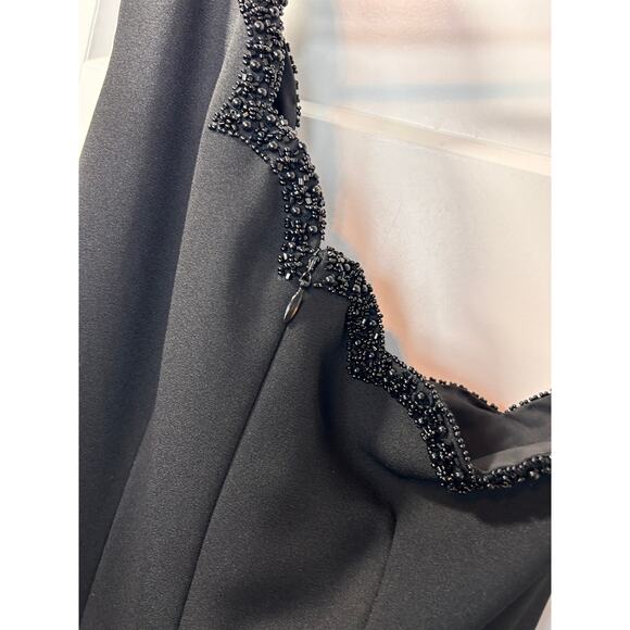 Cire Women's Embellished One Shoulder Maxi Dress Evening Party Black Size 6 - Picture 7 of 14